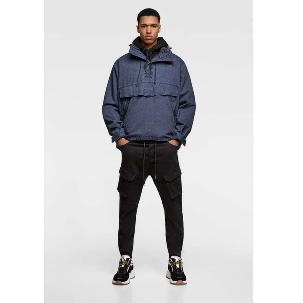 ZARA SOFT DENIM JOGGING PANTS